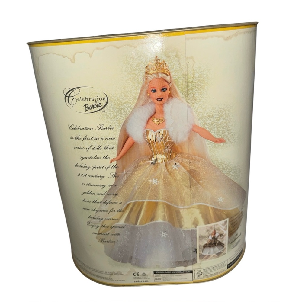 Barbie Celebration Doll Special 2000 Edition in Gold & White Vintage Mattel NIB - Picture 3 of 4